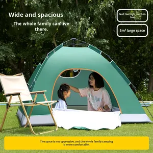 Một lớp không thấm nước chống muỗi ngoài trời Lều Dễ dàng cài đặt & tái chế không gian lớn hoàn toàn tự động Oxford vải cắm trại lều - Product Image 2