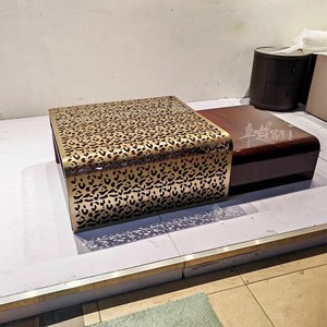 Hochwertiger Durchbrochener Edelstahl Zeitgenössischer Moderner Luxus-Couchtisch für Wohnzimmer Villa Heim-Möbel Handgefertigt - Product Image 3