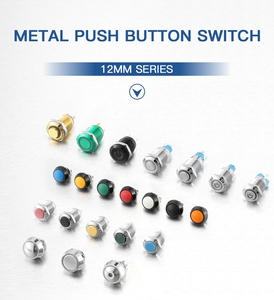 WELFNOBLhot Vente Interrupteur à bouton-poussoir Usine 12mm 16mm 19mm 22mm Interrupteurs à bouton-poussoir momentané en métal avec lumière - Product Image 2