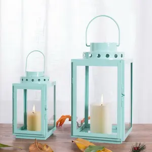 Tempat lilin lentera dekorasi rumah lanterns logam dekoratif untuk lentera pernikahan dekoratif