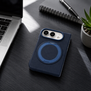 Étui de téléphone magnétique en cuir PU avec support rotatif et protection de la charnière pour iPhone Fold Samsung FOLD8/7/6 Flip 8/7/6 - Product Image 4