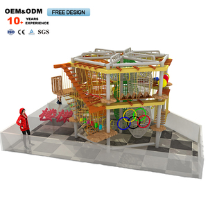 Nuevo Diseño de Fábrica, Parque Infantil Interior Personalizado, Materiales de Aventura con Cuerdas para Niños - Product Image 3