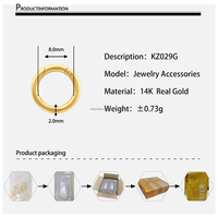 Fermoir en or pur 18K de taille multiple, bijoux en or véritable, serrure ronde Au750, or massif, fermoir sans couture, résultats de bijoux