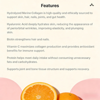 Complejo Líquido de Péptidos de Colágeno Marino con Ácido Hialurónico, Vitamina C, Biotina, Suplemento de Colágeno de Pescado Hidrolizado