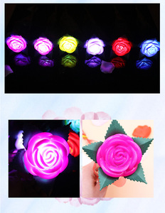 Artificial Plastic <b>Rose</b> LED Bouquet <b>Light</b> with Glowing Flashing for Qixi Festival Gift Home Decor - Product Image 6