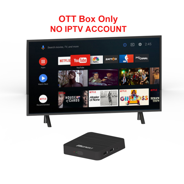 Custom OEM Android 4K Smart Tvbox 1GB 8GB 2GB 16GB AmlogicS905Y4 5G WIFI Ott Set Top Box