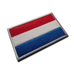 Patchs de vêtements avec drapeaux européens en stock, patchs néerlandais avec fixation auto-agrippante - Product Image 2