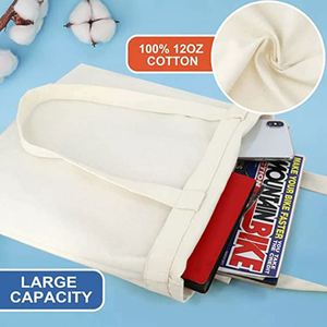 High Quality Custom Printed Organic Cotton Canvas Tote <b>Bag</b> Ladies Style Handled Beach <b>Bag</b> for Gift Promotions with Custom Logo - Product Image 4