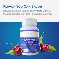 Comprimés de multivitamines de soutien nutritionnel Multivitamines-Supplément pour femmes et hommes avec fer