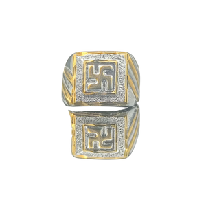 Anillo de Moda para Hombre DIVYORO, Chapado en Oro Premium, en Latón y Cobre, Joyería Clásica y Elegante para Bodas, Festivales, Fiestas y Uso Diario - Product Image 3
