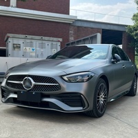 Vinilo Adhesivo para Envolver en Gris Metálico Mate AMG, Cambia de Color, Autoregenerable, Antiarañazos, Protección UV, Película para Carrocería