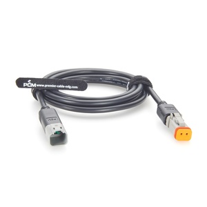 Câble d'extension étanche 2 broches Deutsch DT Series DT04-2P à DT06-2S, faisceau de câblage robuste 16AWG pour applications automobiles et marines - Product Image 3