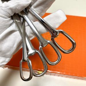 Ensemble de couverts en acier inoxydable 304 de style européen, personnalisé, très vendu, en argent, avec bagues décoratives - Product Image 5