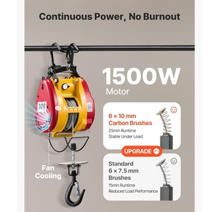 Torno Eléctrico Portátil de 300 kg Directo de Fábrica 220v/110v Nuevo con Logotipo Personalizado, Cable Metálico y Garantía de 1 Año - Product Image 4