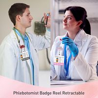 Set de Accesorios para Enfermeras: Porta Credenciales Retráctil con Diseño Lindo y Clip de Cocodrilo, Ideal para Tarjetas de Referencia