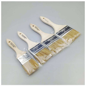 Pincel plano Yichen 2 de cerdas de cerdo puras, mango delgado de 8 mm, resistente al agua, para pintar, herramienta de pintura. - Product Image 5