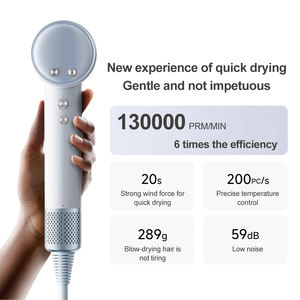 Secador de Pelo Profesional de Salón, Mini, de Alta Velocidad, 1600W, Sin Aspas, Rotatorio, con Aire Reverso, Iónico, Eléctrico, Venta al Por Mayor de Fábrica - Product Image 3