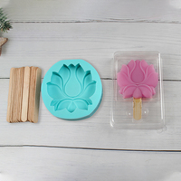 Lotus crème glacée Silicone moule créatif maison Popsicle bac à glace accessoires de cuisine moules en Silicone