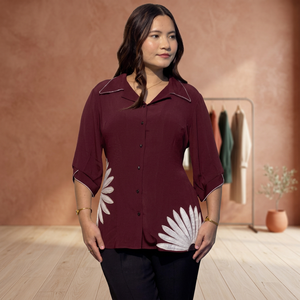 Chemise tendance pour femmes, couleur unie, coupe confortable, idéale pour le travail et les sorties du week-end, acheter directement auprès du fournisseur - Product Image 2