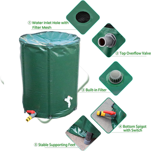 Réservoir d'<span class=keywords><strong>eau</strong></span> pliable vertical en PVC écologique <span class=keywords><strong>de</strong></span> qualité supérieure, capacité 100L, collecteur d'<span class=keywords><strong>eau</strong></span> <span class=keywords><strong>de</strong></span> <span class=keywords><strong>pluie</strong></span> - Product Image 5