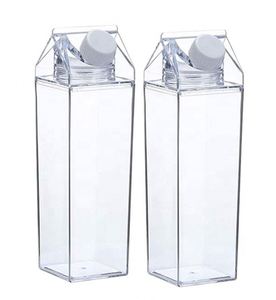 Bouteille à jus carrée en plastique transparent anti-fuite de 16 oz et 32 oz, portable, compatible lave-vaisselle, pour les sports de plein air et les fêtes - Product Image 3