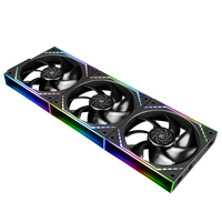 Thermalright TL-M12Q X3 12CM Ventilateur de Refroidissement avec Châssis PC Fil Épissage Vent à Pression Libre pour Radiateur de Bureau