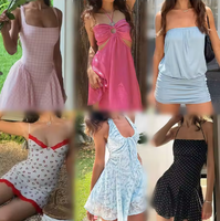 Nuevas fardos de ropa para mujer al por mayor, stock de proveedor, vestidos casuales de manga corta, ropa variada, suministro a granel, vestido maxi