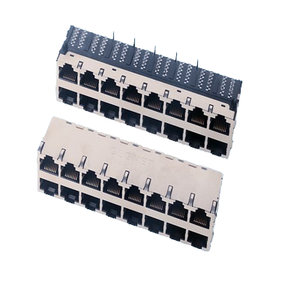 Коннекторы Ethernet GLGNET 100 Base-<span class=keywords><strong>T</strong></span>, 8-контактные RJ45, экранированные, с позолоченными контактами, наклонные, 1x1 порт LAN, с зелено-желтым светодиодом - Product Image 3