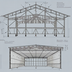 Grande Edifício de Aço para Armazenamento Seguro de Aeronaves de Proprietários de Jets Privados, Docas de Manutenção para Aeronaves de Grande Porte, <span class=keywords><strong>Hangar</strong></span> Hidráulico - Product Image 5