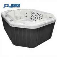 JOYEE Spa extérieur pour 8 à 12 personnes pour villa et jardin, bain à remous en acrylique Aristech, système de contrôle Balboa, massage par jets d'air