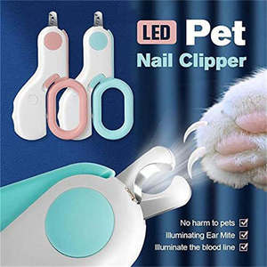 Professional Stainless Steel Led Light Pet Nail Clipper <b>Dog</b> Cat Claw Grooming <b>Scissors</b> - Product Image 3