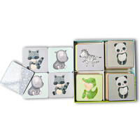 Impression personnalisée pour enfants Cartes de jeu de mémoire avec guide pour enfants Cartes de jeu éducatives amusantes avec animaux