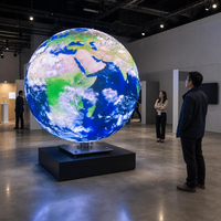 Pantalla LED Esférica Jode P1.8, Diámetro 1m/1.2/1.5m/2m, Pantalla LED Creativa con Forma de Globo Terráqueo