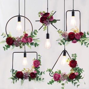 Plafonnier décoratif suspendu grande plante verte moderne Led salle à manger lustre lumière pour salon moderne pendentif - Product Image 5