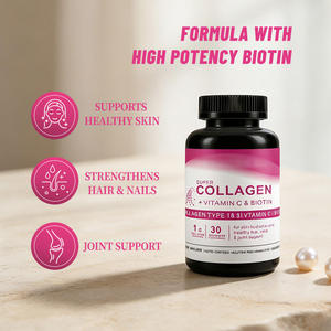 SKIN <b>COLLAGEN</b> VITAMIN C & <b>BIOTIN</b> 60 HARD CAPS 6g <b>Collagen</b> Per Serving Customizable OEM <b>Supplement</b> - Product Image 2