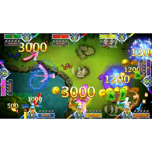 QIQU haut rendement Vgame paon roi Table de pêche USA poisson plateau de jeu Arcade qualifié pièce poussoir Machine de jeu - Product Image 2