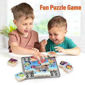 Jouets éducatifs pour enfants en bas âge, blocs de construction de symboles mathématiques, alphabet, nombres, puzzles <span class=keywords><strong>avec</strong></span> tableau à dessin, apprentissage STEAM - Product Image 5