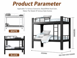 Muebles <span class=keywords><strong>de</strong></span> dormitorio: Cama para adultos, litera, litera doble tipo loft para apartamento, litera individual, queen, king. Fabricante. - Product Image 2