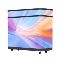 Schermo LED Personalizzato XUXIANG P2 P2.5 per Interni, Display Flessibile a Forma di Ellisse per DJ Booth, Bancone Reception, Centro Commerciale, IP65