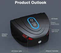 Nouveau Répulsif Électronique Ultrasonique 2026 contre les Souris, Émission Ultrasonique, Double Lumière Clignotante et Vibration Intermittente, Anti-Rongeurs