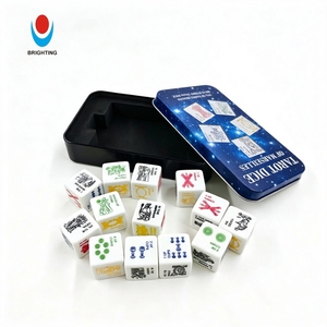 Ensemble <span class=keywords><strong>de</strong></span> dés <span class=keywords><strong>de</strong></span> tarot personnalisable <span class=keywords><strong>de</strong></span> 78 <span class=keywords><strong>cartes</strong></span>, dés <span class=keywords><strong>divinatoires</strong></span> mystiques portables à coins carrés, dés <span class=keywords><strong>de</strong></span> méditation, boîte en acrylique, cube <span class=keywords><strong>de</strong></span> guidance - Product Image 2