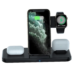 <span class=keywords><strong>Cargador</strong></span> rápido inalámbrico 3 en 1 Soporte para teléfono <span class=keywords><strong>de</strong></span> 15W para Airpods/<span class=keywords><strong>iPhone</strong></span> 12 Pro Max/<span class=keywords><strong>XR</strong></span>/X/8/iWatch - Product Image 4