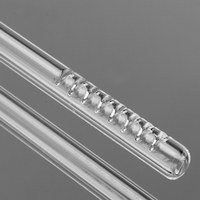 Tuyau de filtration d'eau d'entrée et de sortie pour aquarium en verre, design écologique, capacité 500 ml, pour utilisation avec les plantes aquatiques (Lily)