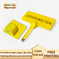 Verrouillage électronique du boulon RFID Container Security Bolt Seal Chip HF E-seal à trois états avec code d'identification univoque
