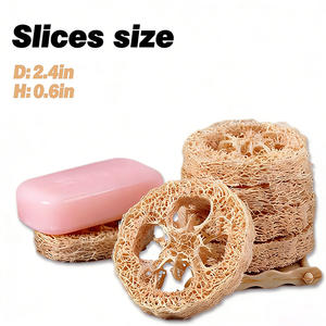 20 Piezas de Luffa Natural para Hacer Jabón, Cortes de Luffa Orgánica para Jabones Exfoliantes <span class=keywords><strong>Caseros</strong></span> Hechos a Mano - Product Image 4