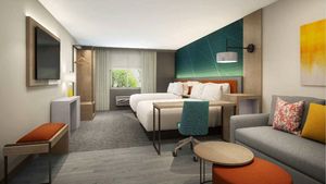 Conjuntos de Muebles para Dormitorio y Sala de Estar Comfort Inn Suites Choice, Panel de TV, Cómoda, Mueble Combinado, Muebles de Hotel Comfort Inn Rise & Shine - Product Image 4