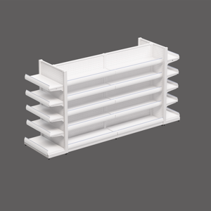 2025 עיצוב חדש מתכתי אור מדפים גונדולה עם מדפי גונדולה תצוגה אחסון עבור קמעונאות - Product Image 1