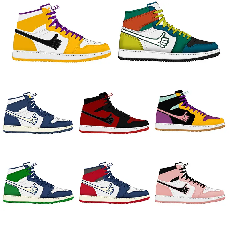 Chaussures personnalisees Aj1 Logotipo Fábrica Personalizada Oem Designer de Alta Top Tênis De Basquete Casual Dos Homens Sapatos