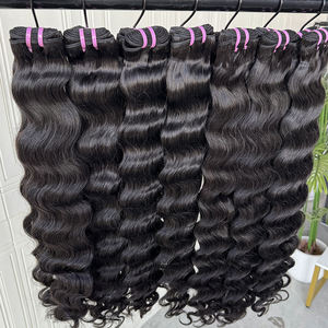 Extensiones de Cabello Humano Virgen Ondulado Camboyano, Color Natural, 10-40 Pulgadas, Trama Doble a Máquina, Brillante, Sin Enredos, Sin Caída, Venta al Por Mayor - Product Image 4