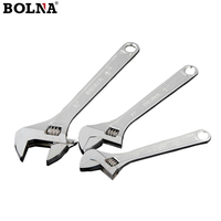Herramientas Manuales Universales, Llave Inglesa Ajustable de Acero con Alto Contenido de Carbono, Multifunción, Estilo Europeo, 8", 10", 12", 15"